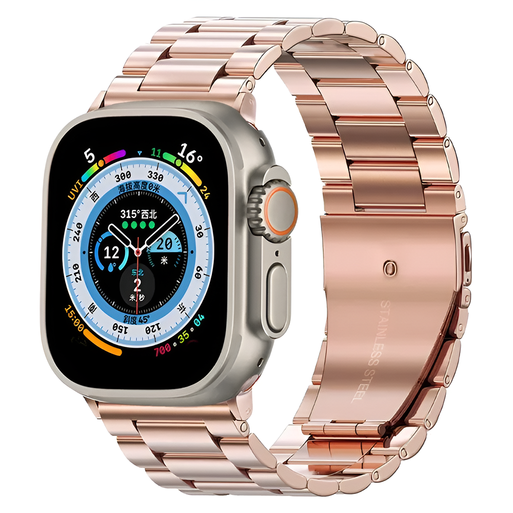 Edelstahl Glieder Armband für Apple Watch 1 2 3 4 5 6 7 8 9 Ultra & Ultra 2 38/40/41 & 42/44/45/49mm