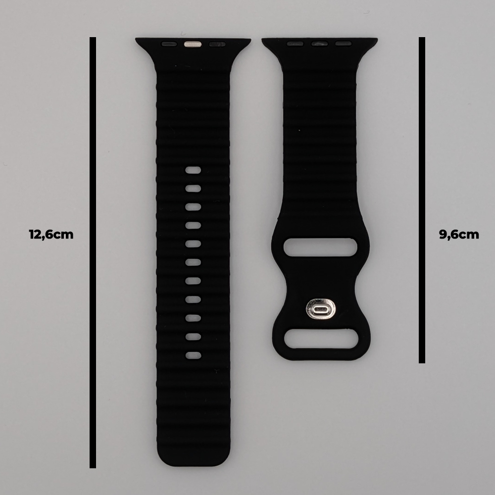 OceanBreeze Silikon Armband für Apple Watch 1 2 3 4 5 6 7 8 9 Ultra & Ultra 2 38/40/41 & 42/44/45/49mm