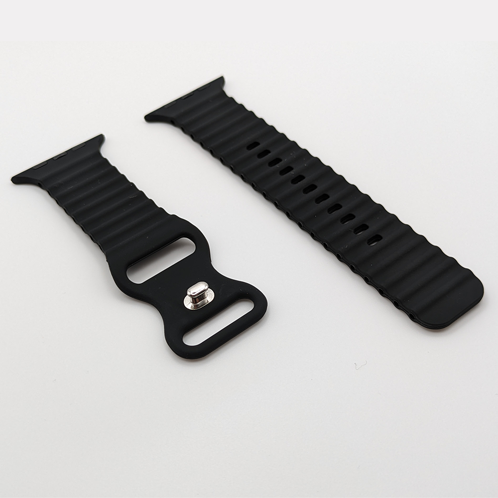 OceanBreeze Silikon Armband für Apple Watch 1 2 3 4 5 6 7 8 9 Ultra & Ultra 2 38/40/41 & 42/44/45/49mm