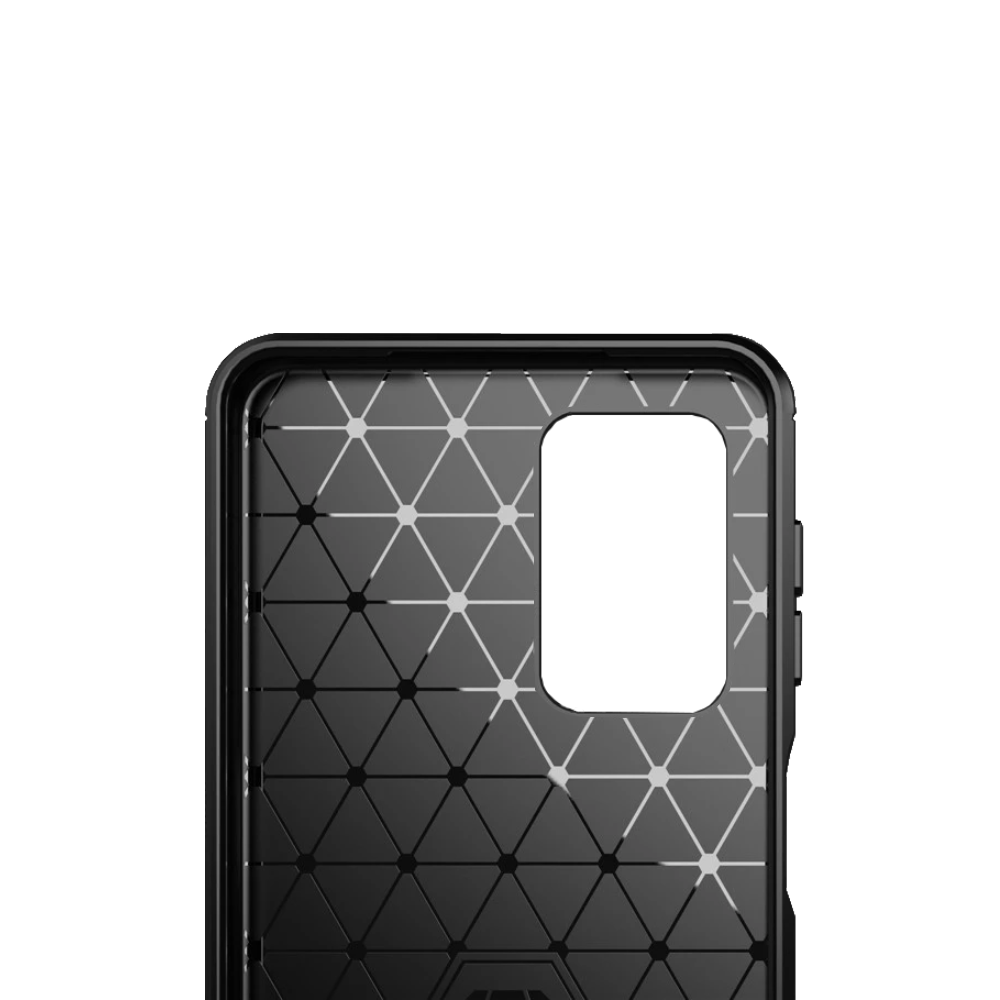 Xiaomi Redmi Note 10 / 10 Pro Schutzhülle + Schutzglas Case Carbon Look schwarz