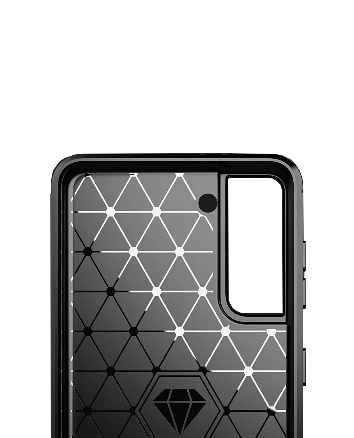 Schutzhülle für Samsung Galaxy S21 + S21 Ultra Case Carbon Look schwarz Cover