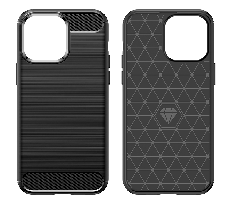 Schutzhülle für Apple iPhone 14 / Plus / Pro / Pro MAX Case Carbon Look Cover