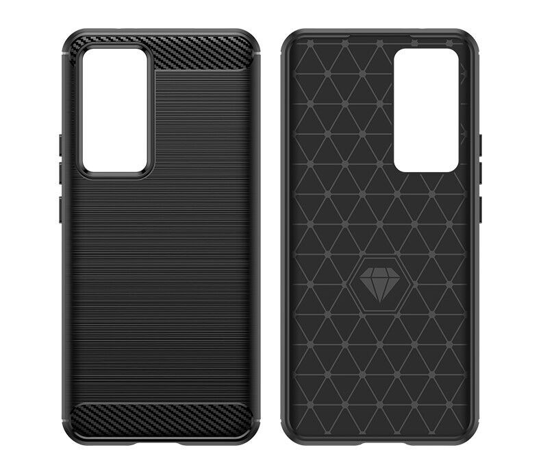 Schutzhülle für Xiaomi 12T + Pro Silikon Case Carbon Look schwarz Bumper Cover
