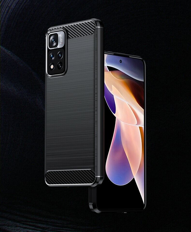 Schutzhülle für Xiaomi Poco X4 NFC 5G / Redmi Note 11 Pro+ 5G Case Carbon Look