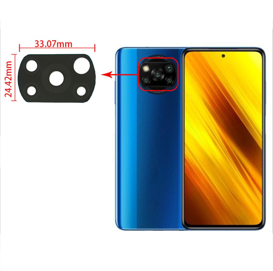 Kamera Glas für Xiaomi POCO X3/X3 Pro/X3 NFC Kameralinse Scheibe Camera Lens