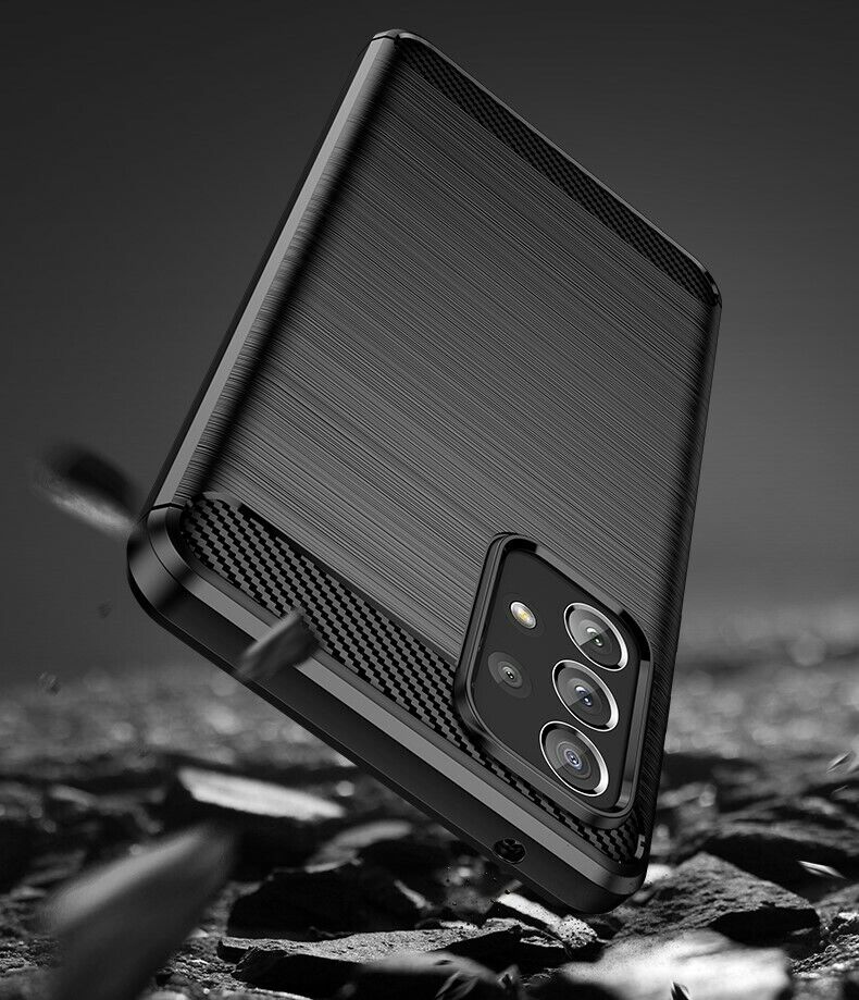 Schutzhülle für Samsung Galaxy A73 5G Case Carbon Look schwarz Bumper Cover