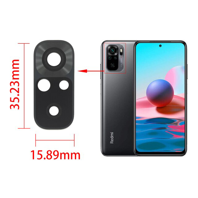 Kamera Glas für Xiaomi Redmi Note 10 Kameralinse Scheibe Camera Glass Lens