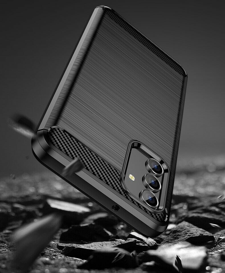 Schutzhülle für Samsung Galaxy A13 5G Case Carbon Look schwarz Bumper Cover
