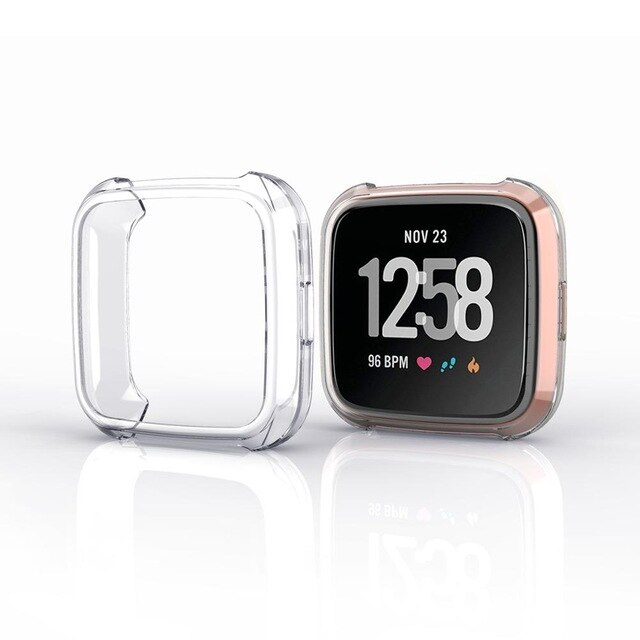 Schutzhülle für Fitbit Versa 2 Full Cover Case Screen Protector Bumper TPU