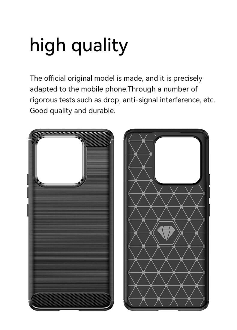 Schutzhülle für Xiaomi 13 Pro Silikon Case Carbon Look schwarz Slim Cover Bumper