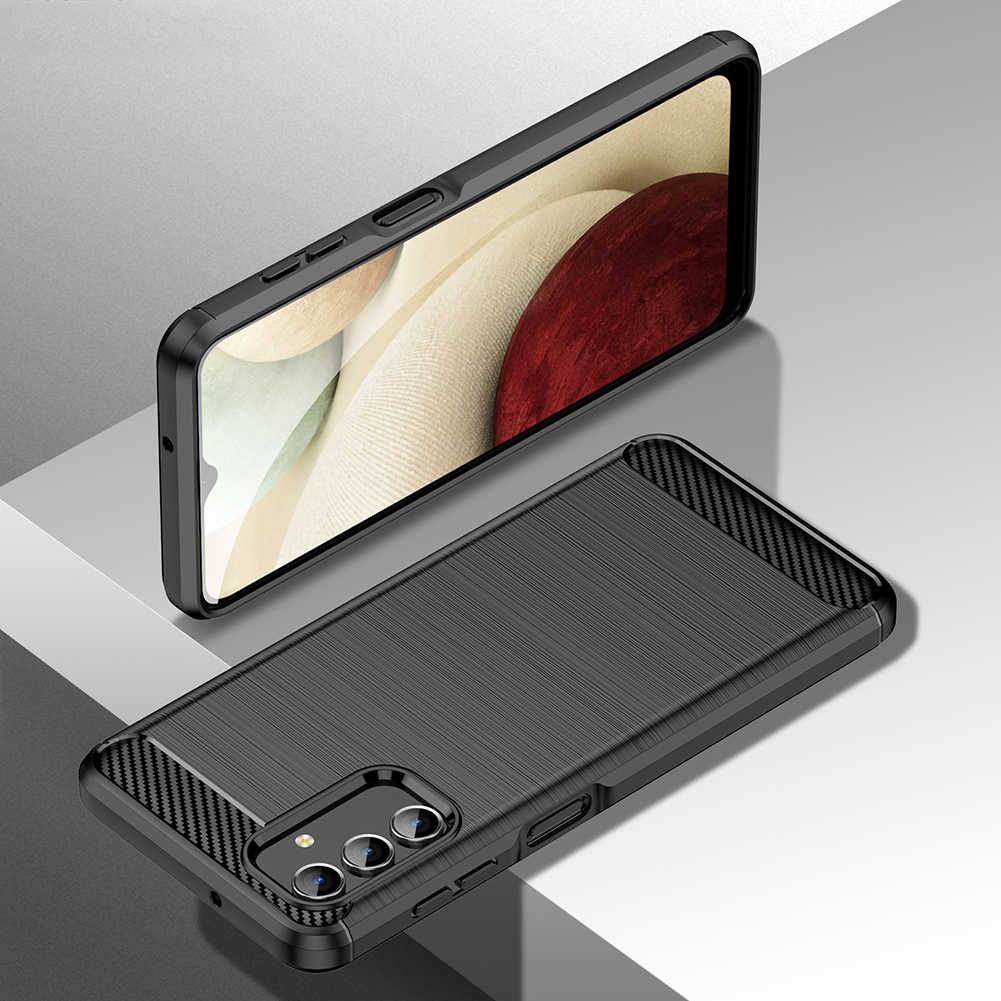 Schutzhülle für Samsung Galaxy A13 5G Case Carbon Look schwarz Bumper Cover