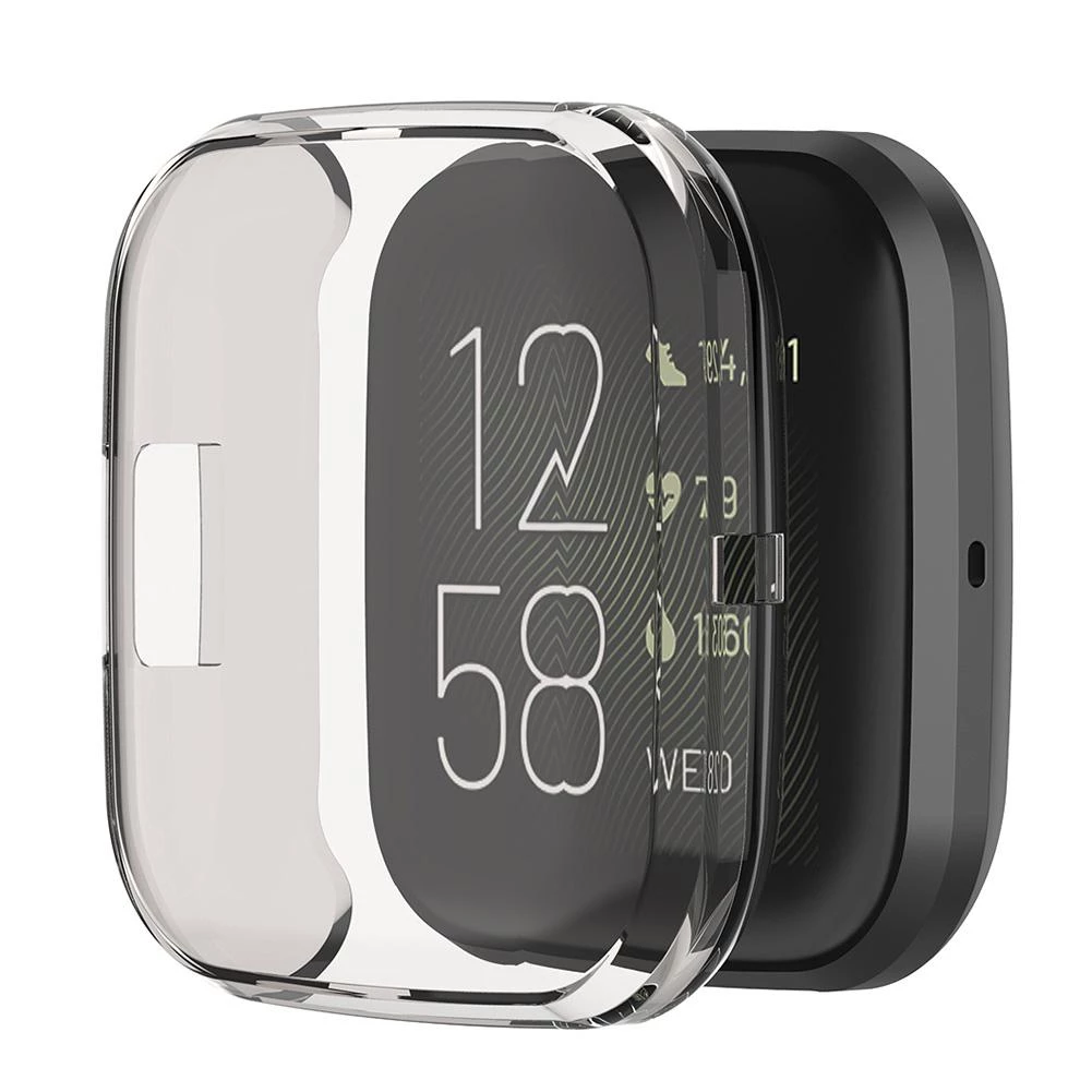 Schutzhülle für Fitbit Versa 2 Full Cover Case Screen Protector Bumper TPU