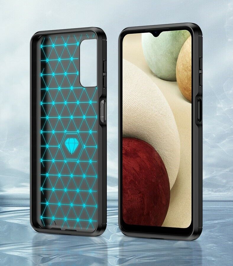 Schutzhülle für Samsung Galaxy A13 5G Case Carbon Look schwarz Bumper Cover