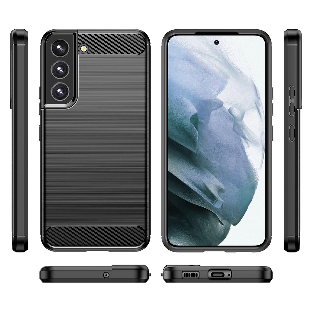 Schutzhülle für Samsung Galaxy S22, S22 Ultra, S22+ Plus Case Carbon Look Cover