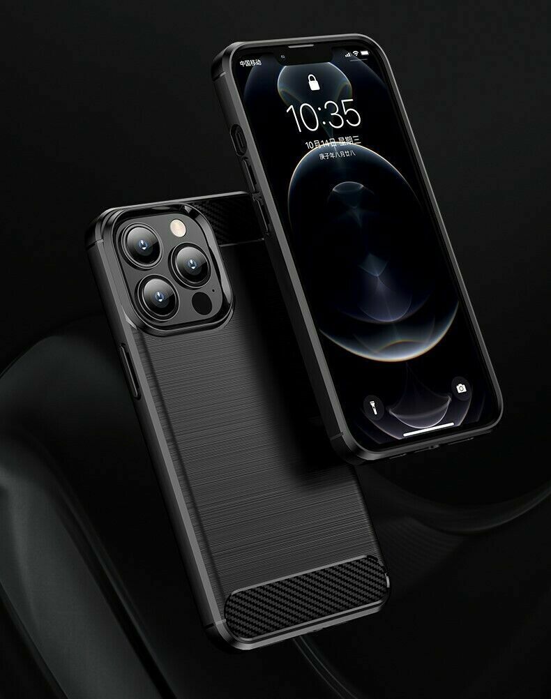 Schutzhülle für Apple iPhone 13 / mini / Pro / Pro Max Case Carbon Look Cover
