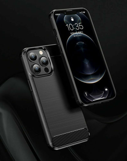 Schutzhülle für Apple iPhone 13 / mini / Pro / Pro Max Case Carbon Look Cover