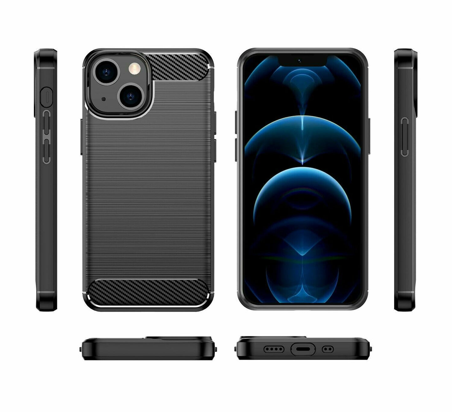 Schutzhülle für Apple iPhone 13 / mini / Pro / Pro Max Case Carbon Look Cover