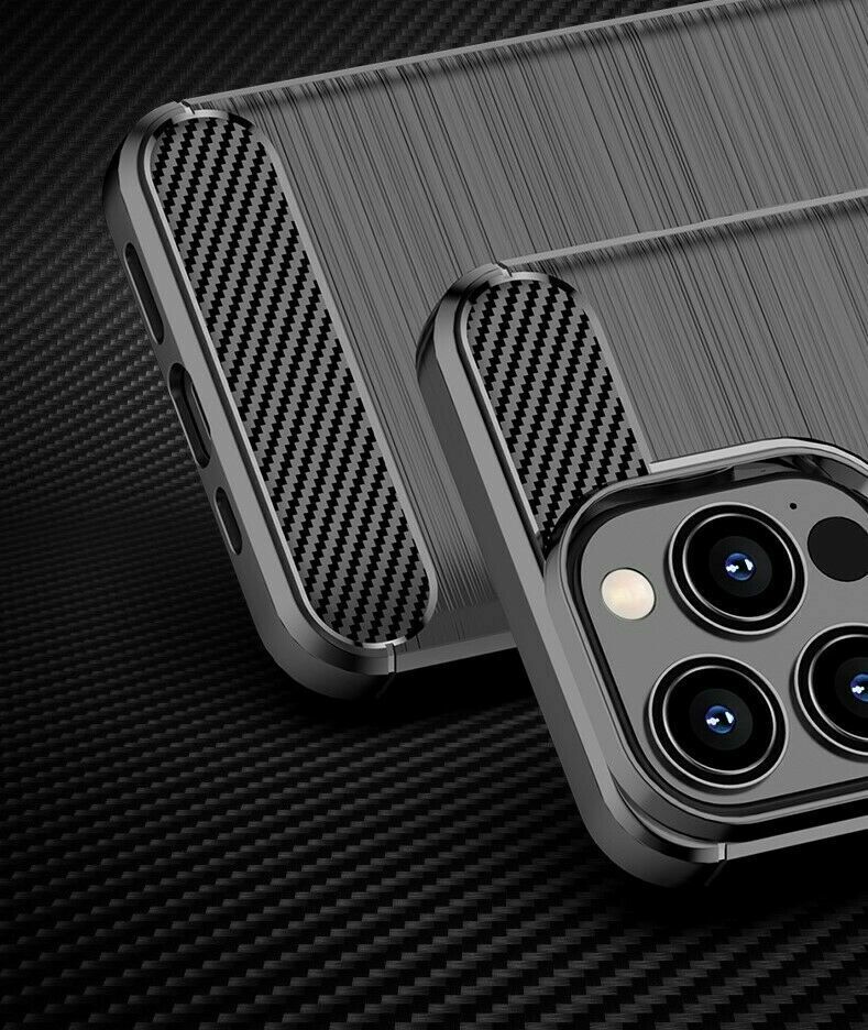 Schutzhülle für Apple iPhone 13 / mini / Pro / Pro Max Case Carbon Look Cover