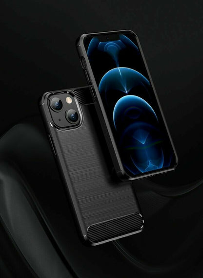 Schutzhülle für Apple iPhone 13 / mini / Pro / Pro Max Case Carbon Look Cover