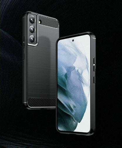 Schutzhülle für Samsung Galaxy S22, S22 Ultra, S22+ Plus Case Carbon Look Cover