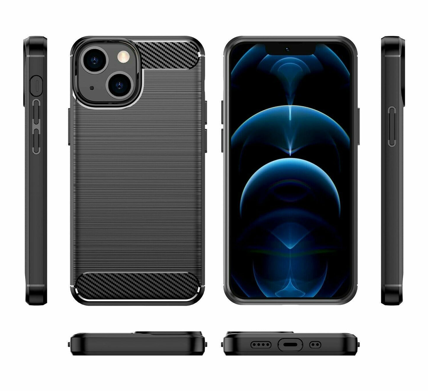 Schutzhülle für Apple iPhone 13 / mini / Pro / Pro Max Case Carbon Look Cover