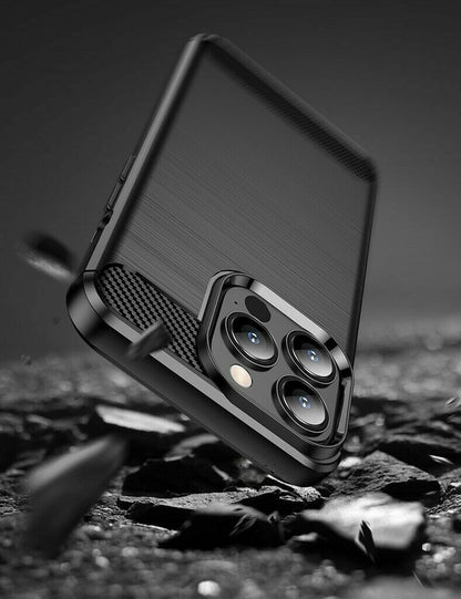 Schutzhülle für Apple iPhone 13 / mini / Pro / Pro Max Case Carbon Look Cover