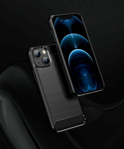 Schutzhülle für Apple iPhone 13 / mini / Pro / Pro Max Case Carbon Look Cover