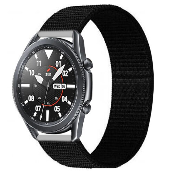 Nylon Armband Samsung Gear S3 Galaxy Watch 3 Frontier Classic Huawei GT2 GT2e