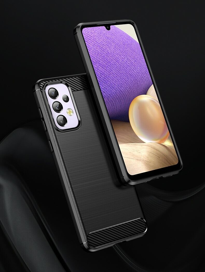 Schutzhülle für Samsung Galaxy A33 5G Case Carbon Look schwarz Bumper Cover