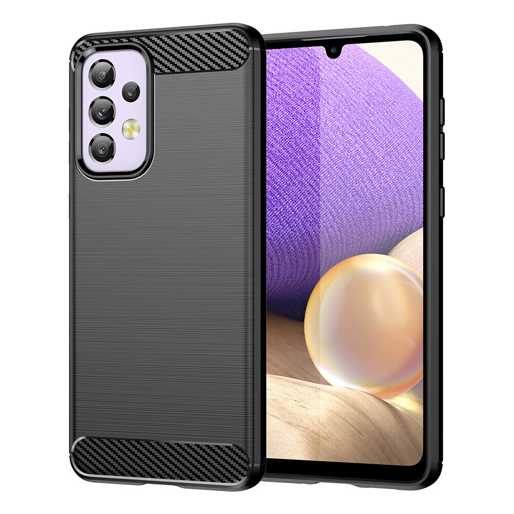 Schutzhülle für Samsung Galaxy A33 5G Case Carbon Look schwarz Bumper Cover