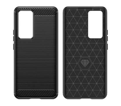 Schutzhülle für Xiaomi 12T + Pro Silikon Case Carbon Look schwarz Bumper Cover