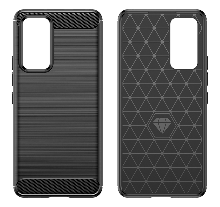 Schutzhülle für Xiaomi 12 Lite Silikon Case Carbon Look schwarz Cover Bumper