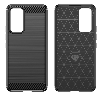 Schutzhülle für Xiaomi 12 Lite Silikon Case Carbon Look schwarz Cover Bumper