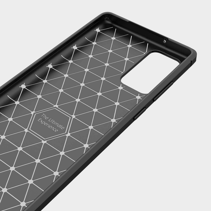 Handy Case für Xiaomi Mi 10T + PRO Carbon Look schwarz Slim Bumper Cover Hülle