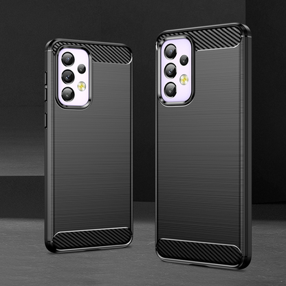 Schutzhülle für Samsung Galaxy A33 5G Case Carbon Look schwarz Bumper Cover