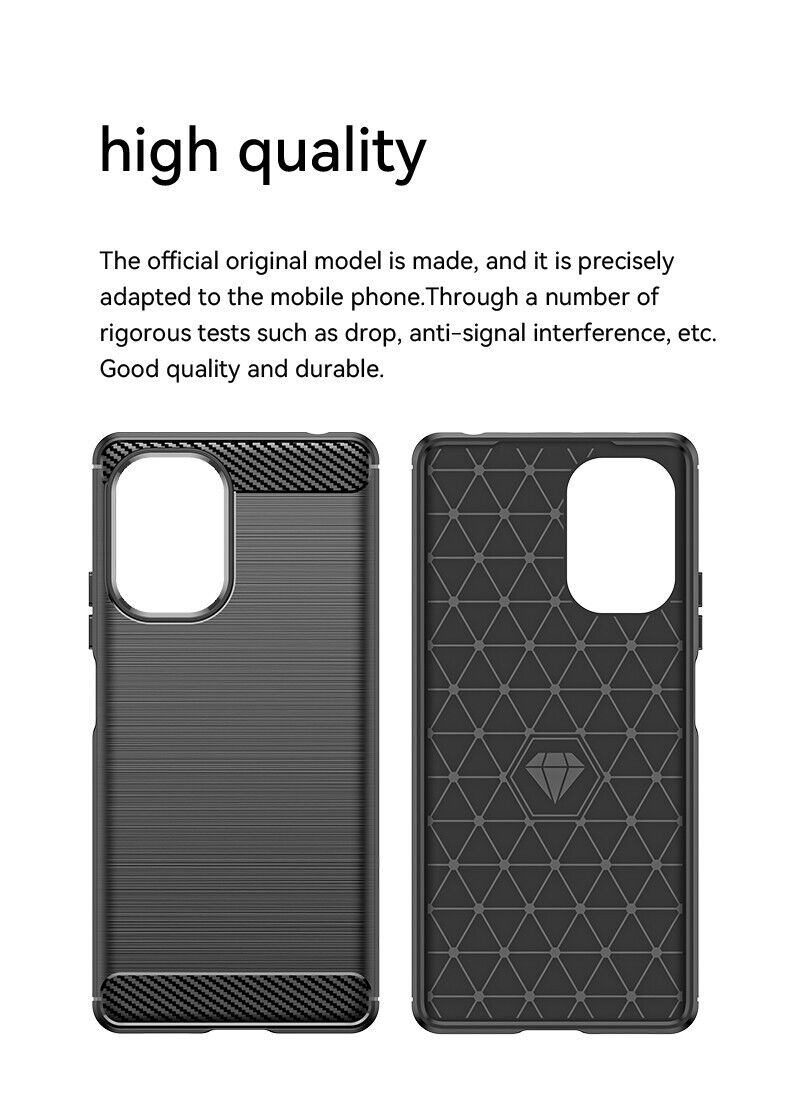 Schutzhülle für Xiaomi POCO F5 5G Case Carbon Look schwarz Bumper Cover