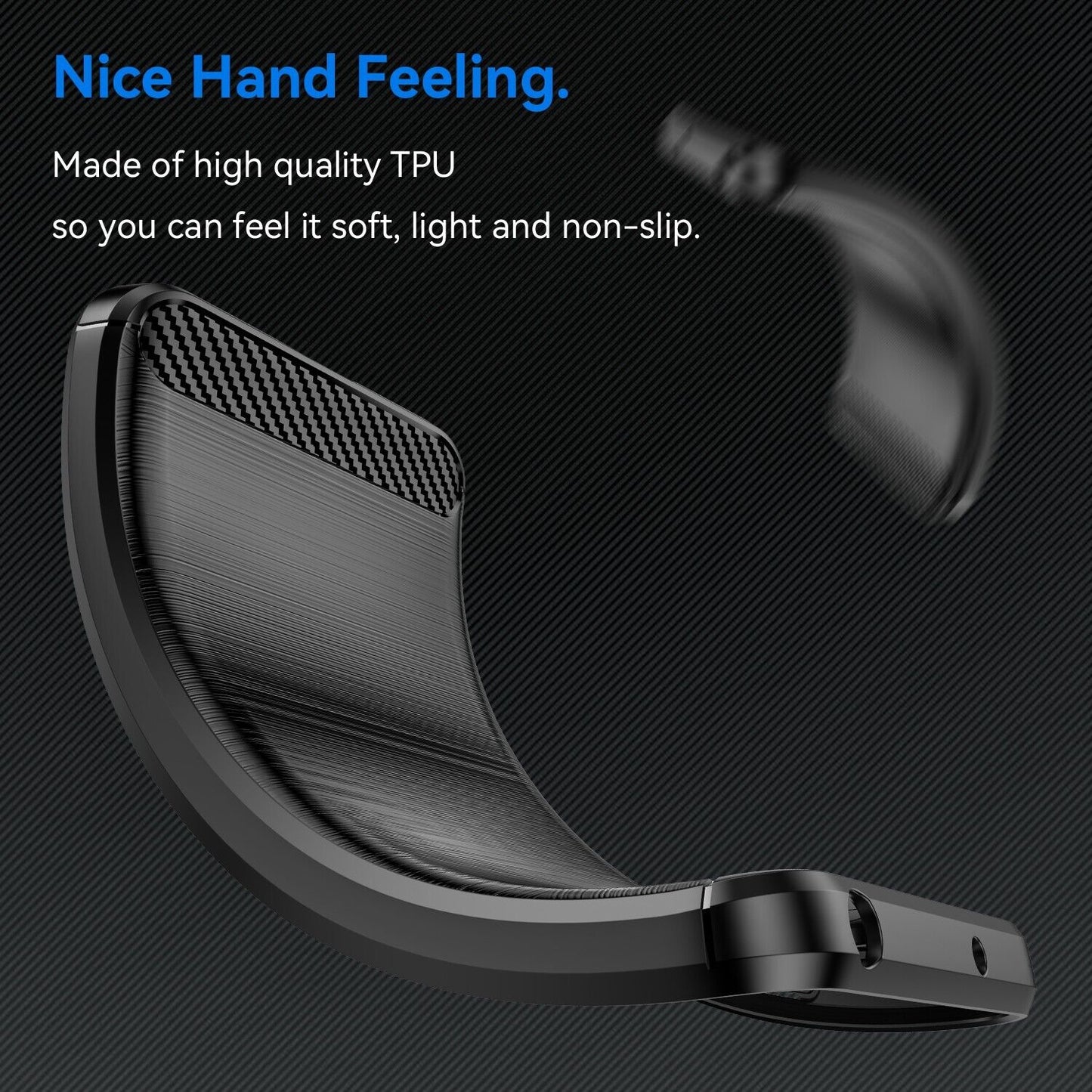 Schutzhülle für Xiaomi POCO F5 5G Case Carbon Look schwarz Bumper Cover
