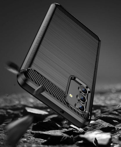 Schutzhülle für Samsung Galaxy A13 5G Case Carbon Look schwarz Bumper Cover