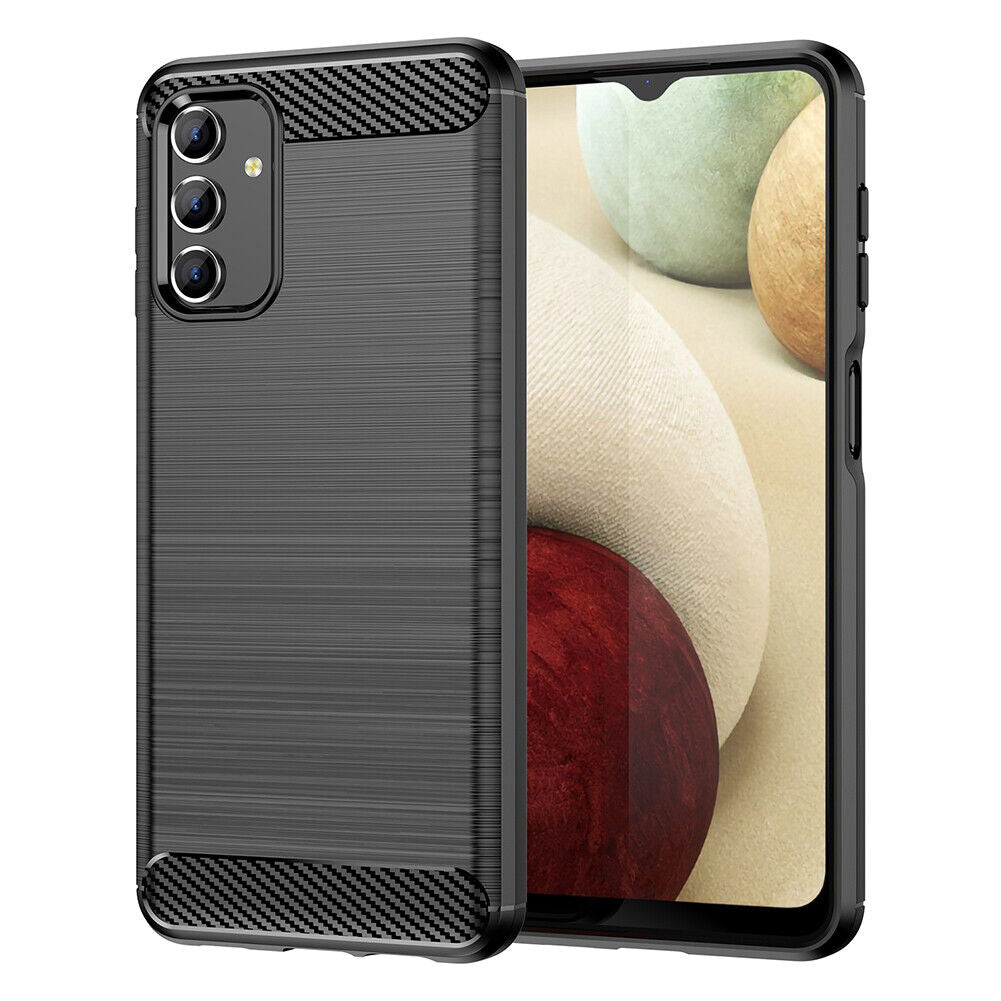 Schutzhülle für Samsung Galaxy A13 5G Case Carbon Look schwarz Bumper Cover
