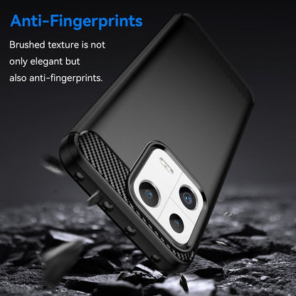Schutzhülle für Xiaomi 13 Silikon Case Carbon Look schwarz Slim Cover Bumper