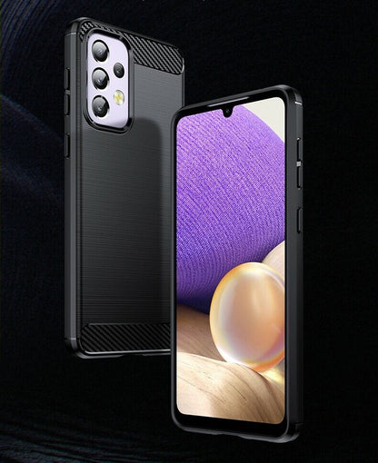Schutzhülle für Samsung Galaxy A33 5G Case Carbon Look schwarz Bumper Cover