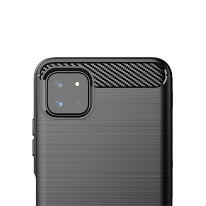 Schutzhülle für Samsung Galaxy A22 5G Case Carbon Look schwarz Bumper Cover