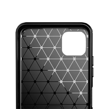 Schutzhülle für Samsung Galaxy A22 5G Case Carbon Look schwarz Bumper Cover