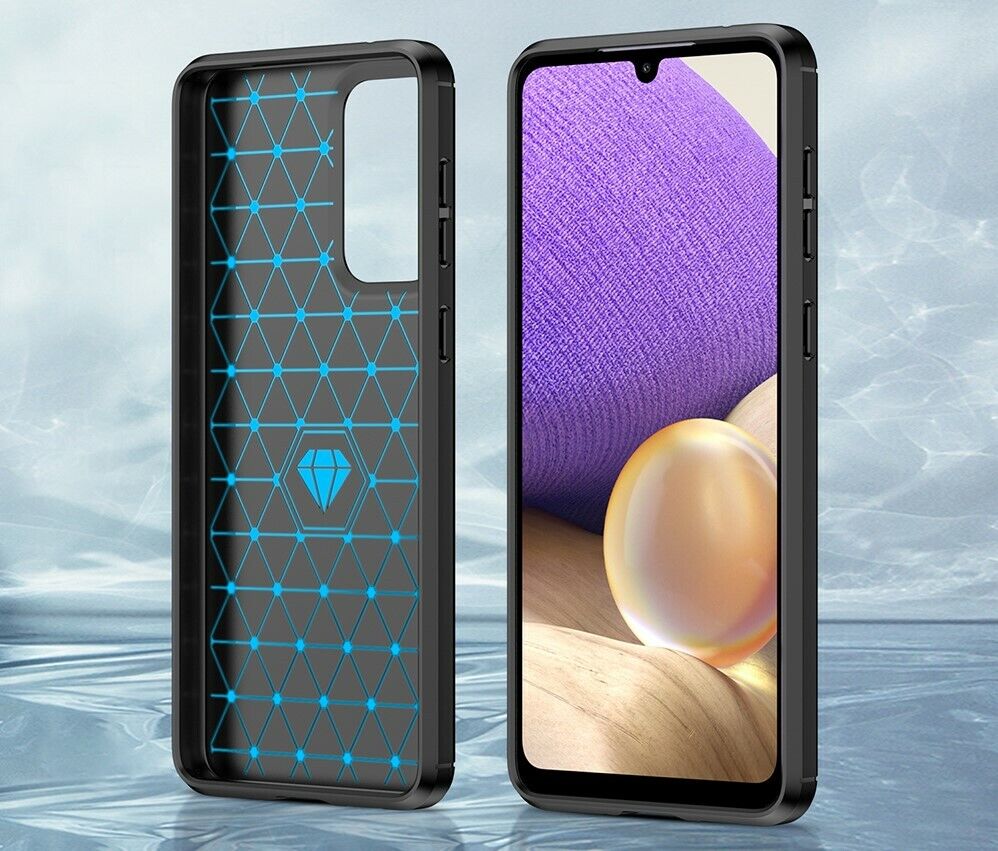 Schutzhülle für Samsung Galaxy A33 5G Case Carbon Look schwarz Bumper Cover