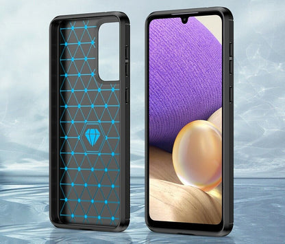 Schutzhülle für Samsung Galaxy A33 5G Case Carbon Look schwarz Bumper Cover